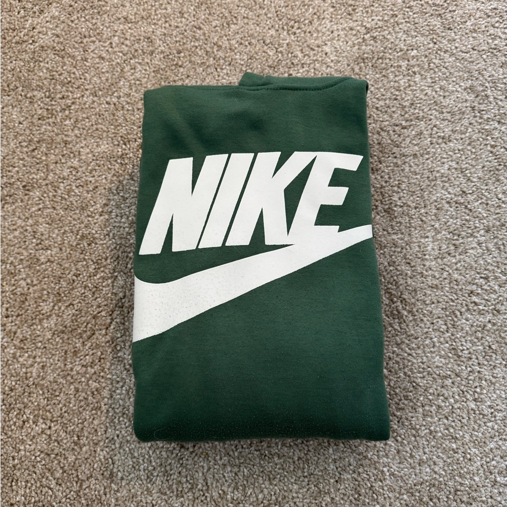 Men’s Nike Forest Green Crewneck with White Logo